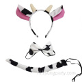 Halloween Cow -kostuumaccessoires ingesteld